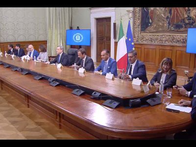 Progetti bandiera: incontro a Palazzo Chigi per i Protocolli di Intesa con le Regioni - 08.06.2022